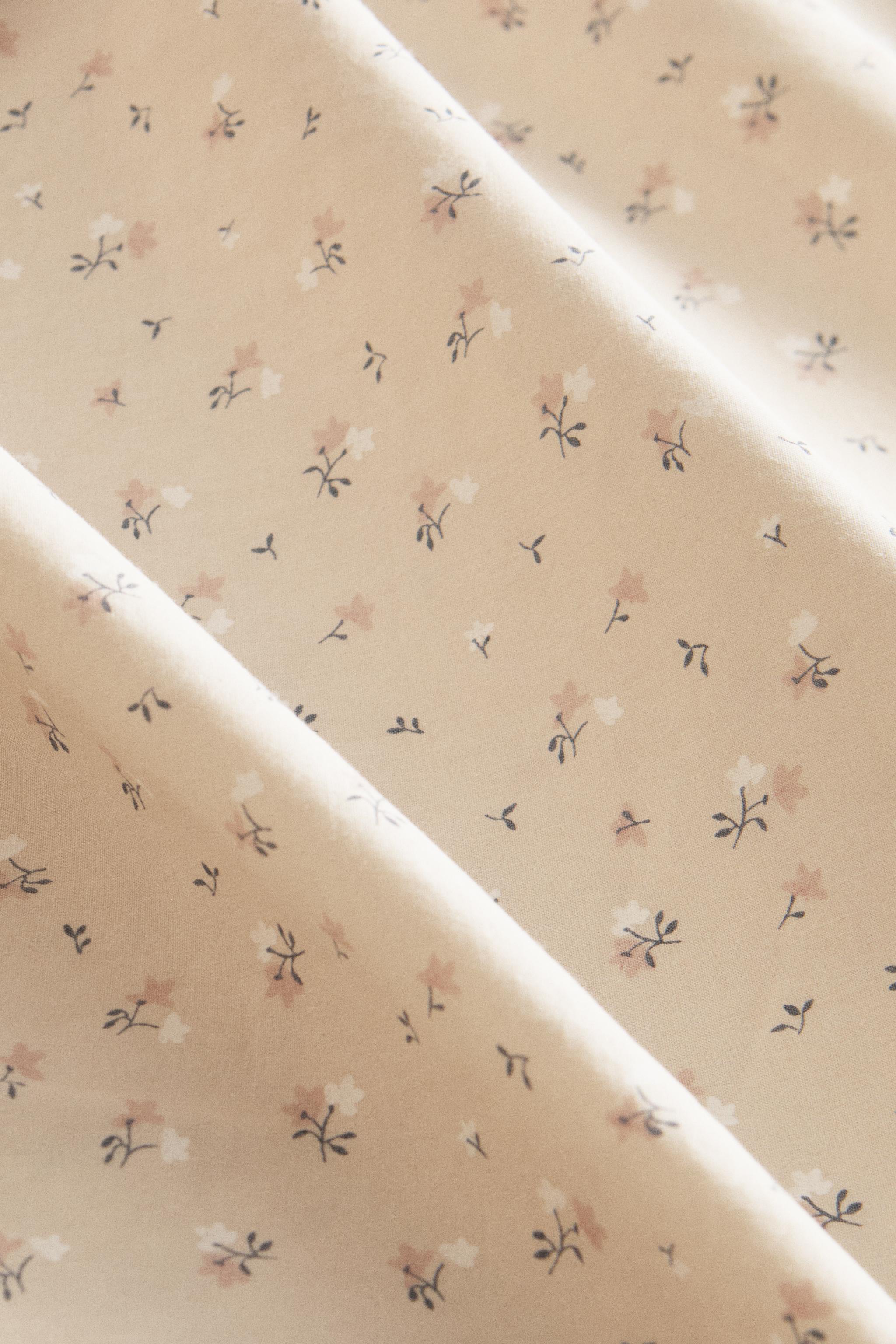 CHILDREN'S RUFFLED DUVET COVER WITH FLOWERS